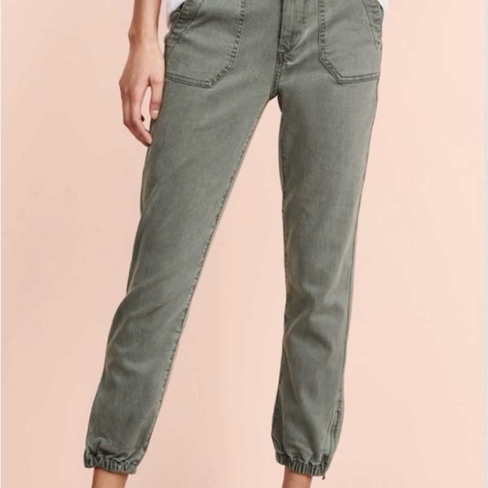 PAIGE Mayslie Jogger Jeans Khaki Green
